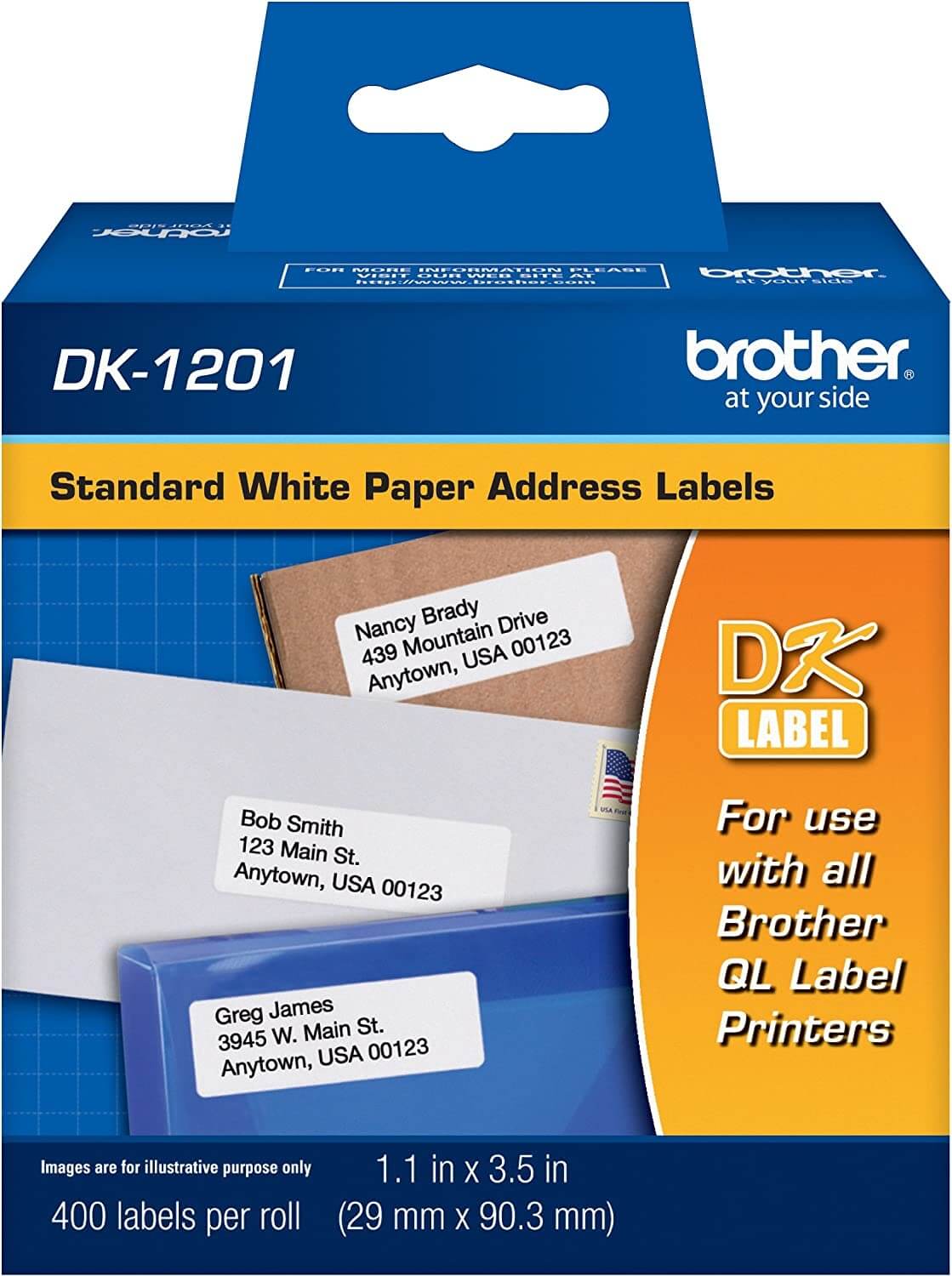 Etiqueta Brother DK-1201 Pré Cortada 29mmx90mm - Impressorajato